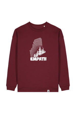 Bluza dama Paloma, print Wood, Burgundy - față