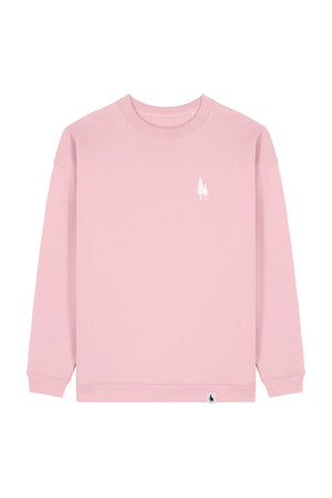 Bluza dama Paloma, print Logo Empath – Cotton Pink – față