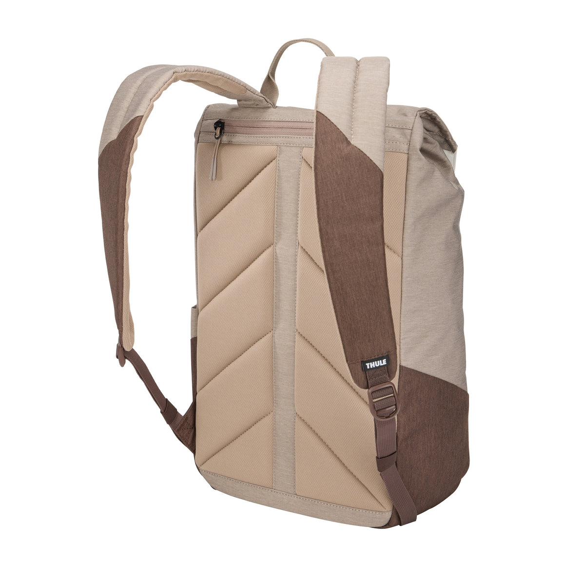Rucsac laptop Thule Lithos, 16L - Bej, vedere din spate-lateral