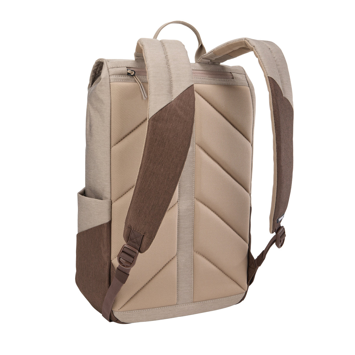 Rucsac laptop Thule Lithos, 16L - Bej, spate și bretele