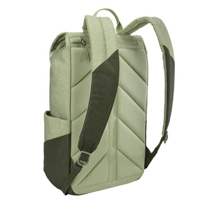 Rucsac laptop Thule Lithos, 16L - Verde, spate și bretele