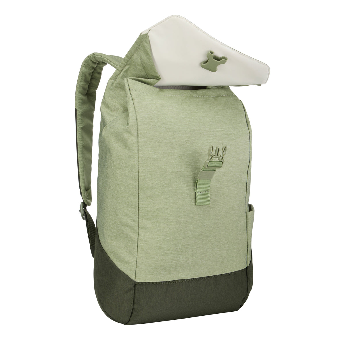 Rucsac laptop Thule Lithos, 16L - Verde, clapă deschisă