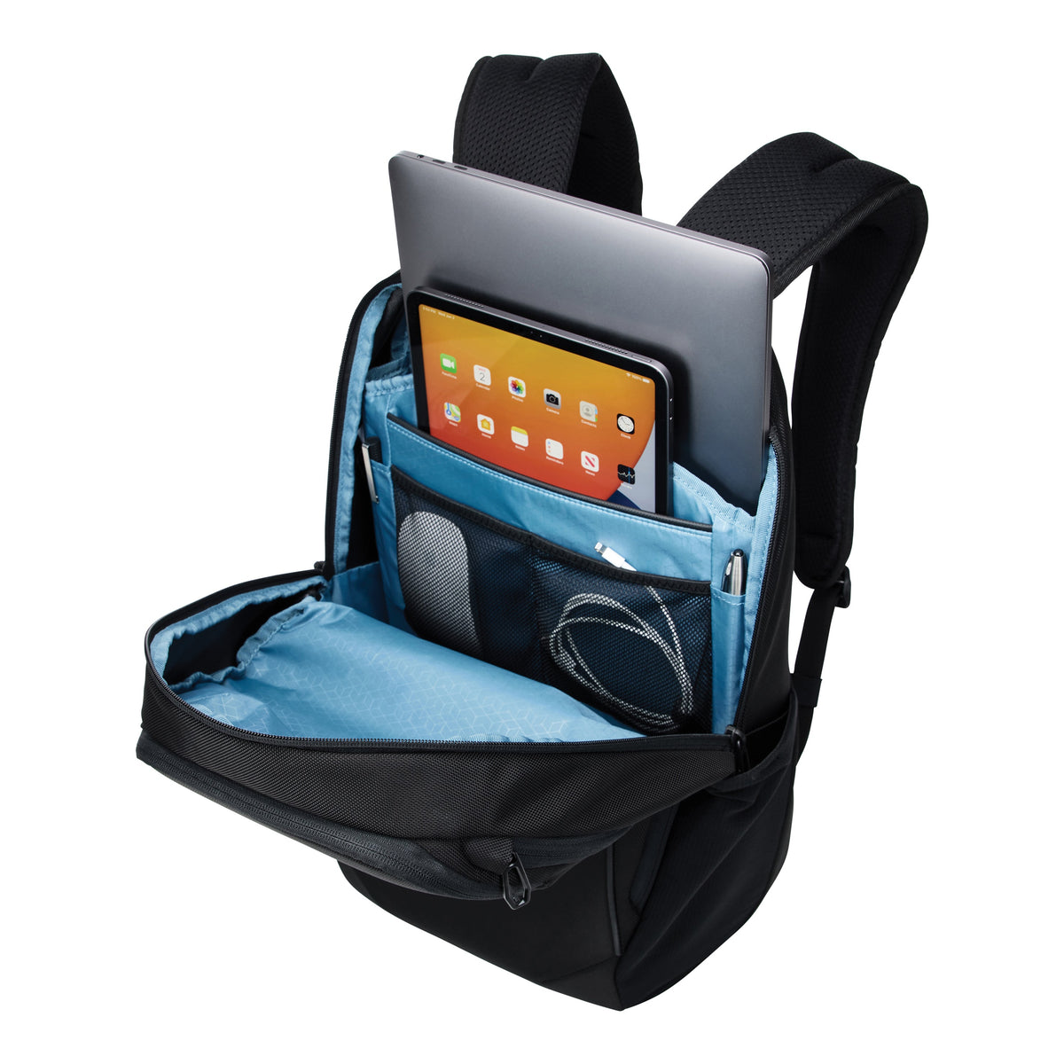 Rucsac laptop Thule Accent, 23L - compartiment principal cu laptop și tabletă