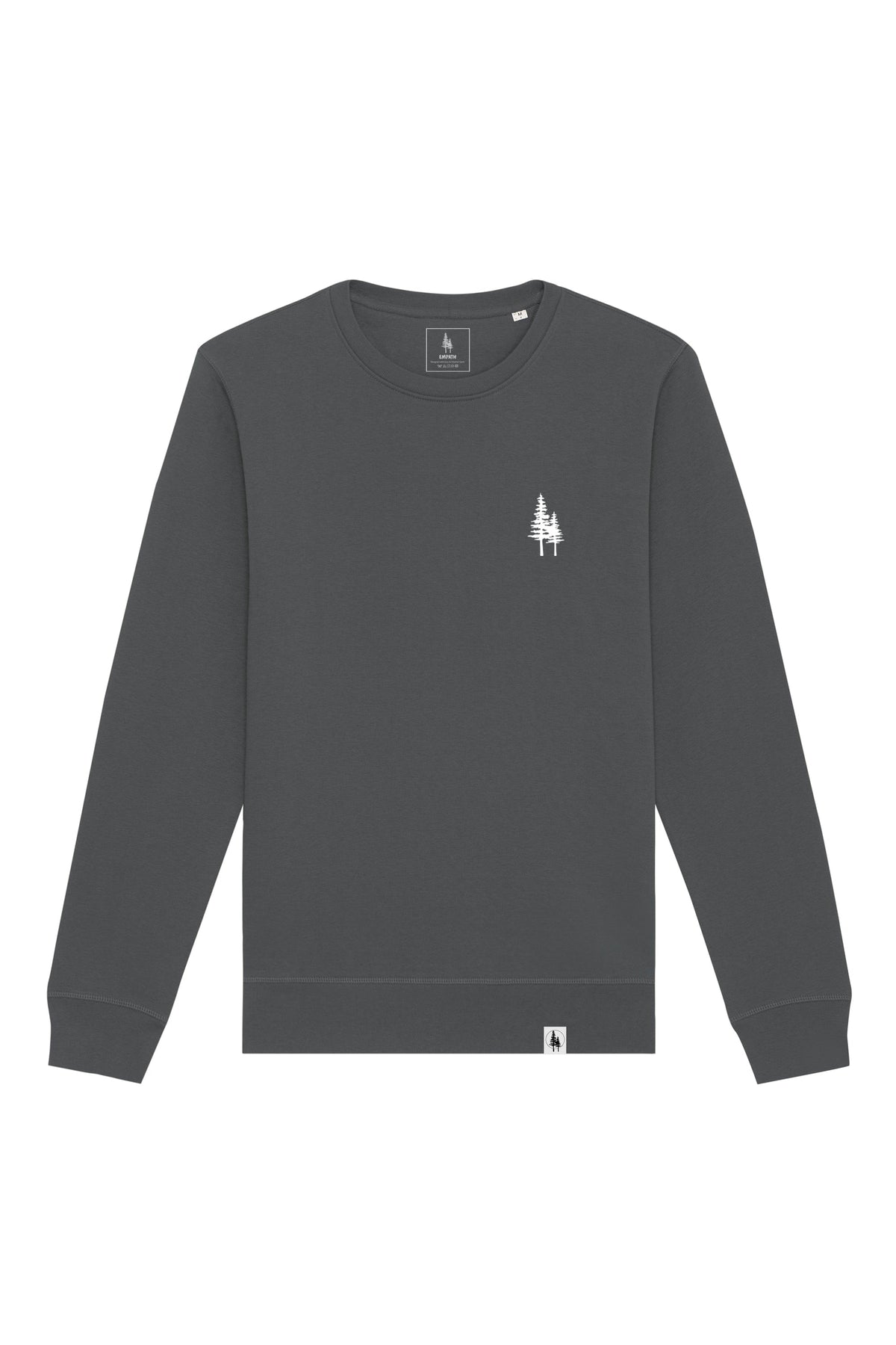 Bluza unisex Rolan, print Logo Empath – Anthracite – față