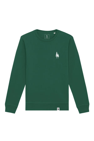 Bluza unisex Rolan, print Logo Empath – Bottle Green – față