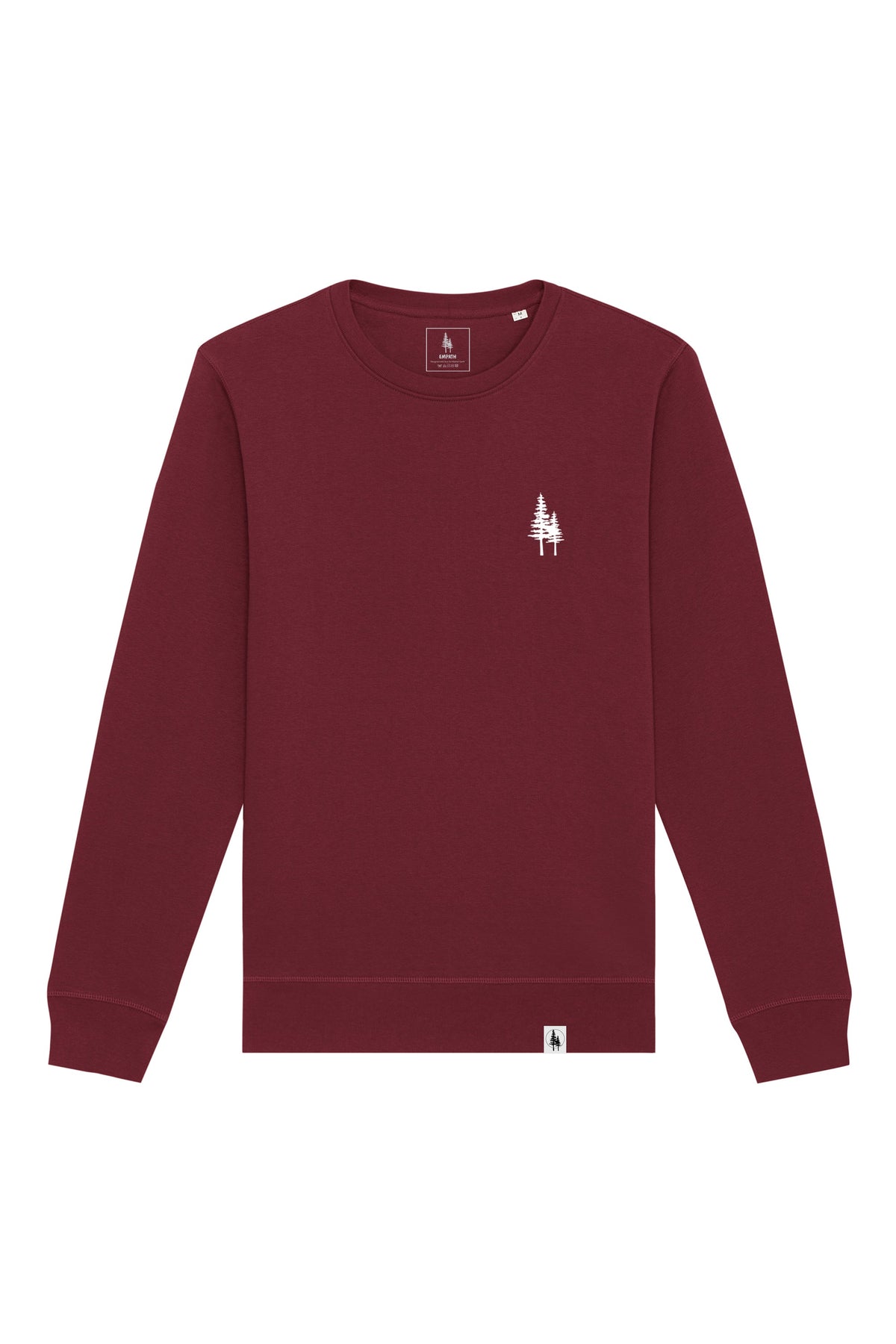 Bluza unisex Rolan, print Logo Empath – Burgundy – față