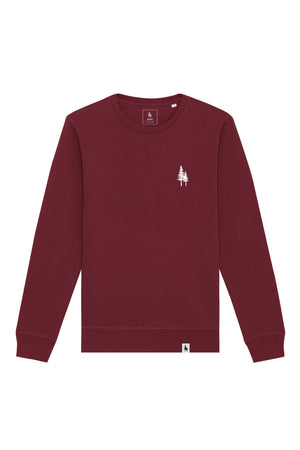 Bluza unisex Rolan, print Logo Empath – Burgundy – față