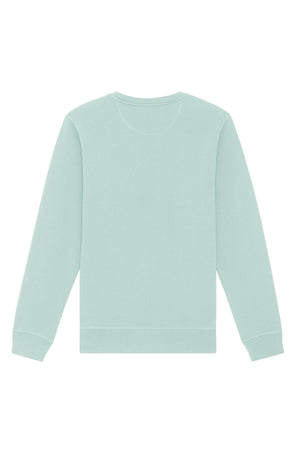 Bluza unisex Rolan, print Logo Empath – Caribbean Blue – spate