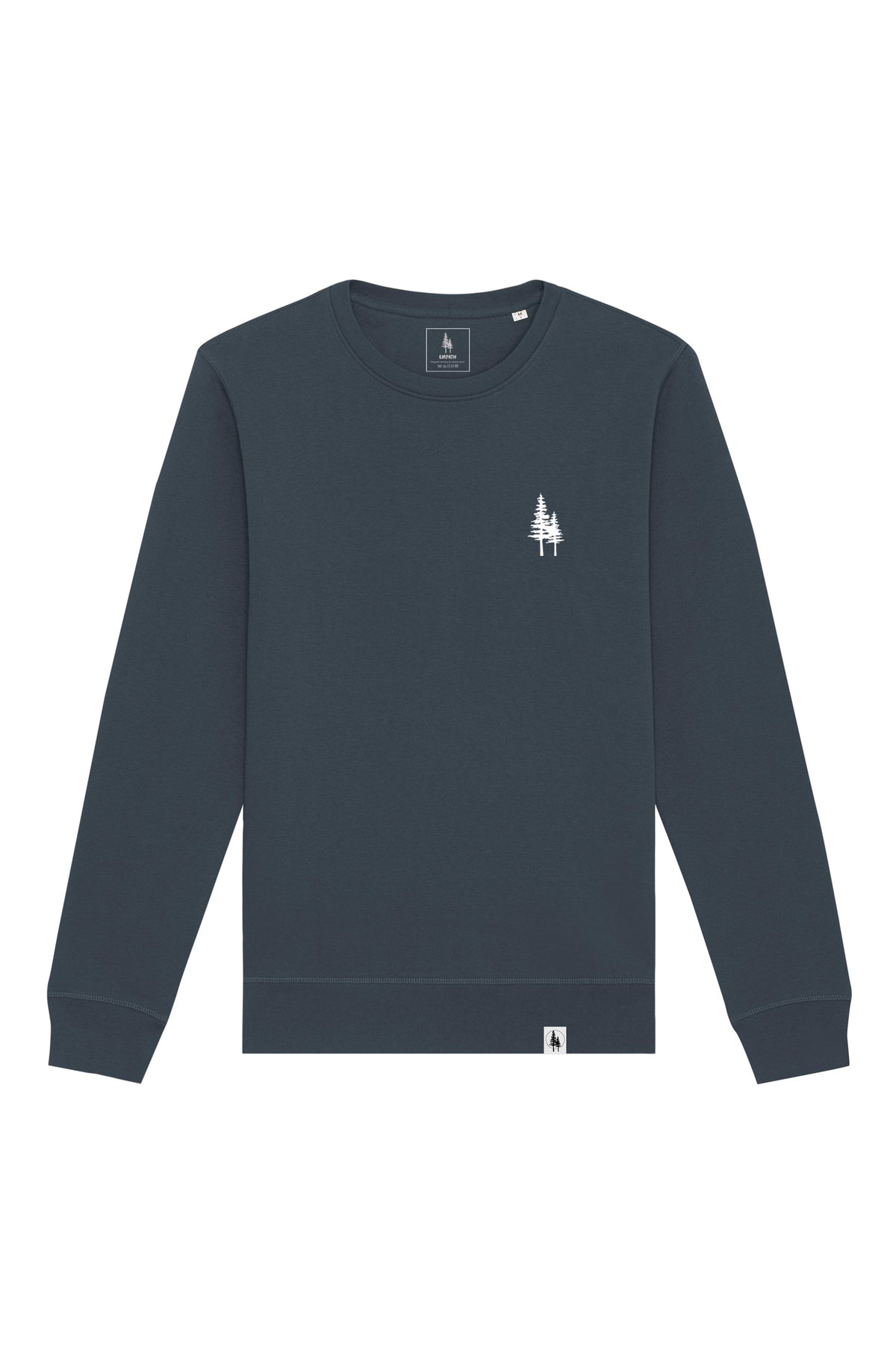 Bluza unisex Rolan, print Logo Empath – India Ink Grey – față