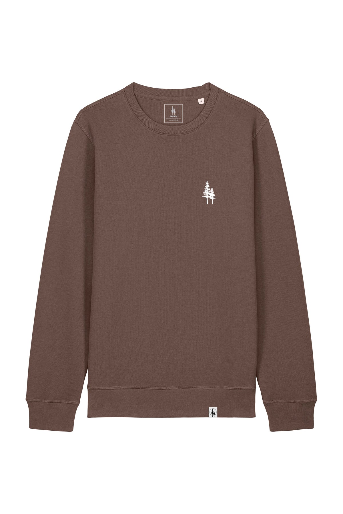 Bluza unisex Rolan, print Logo Empath – Mocha – față