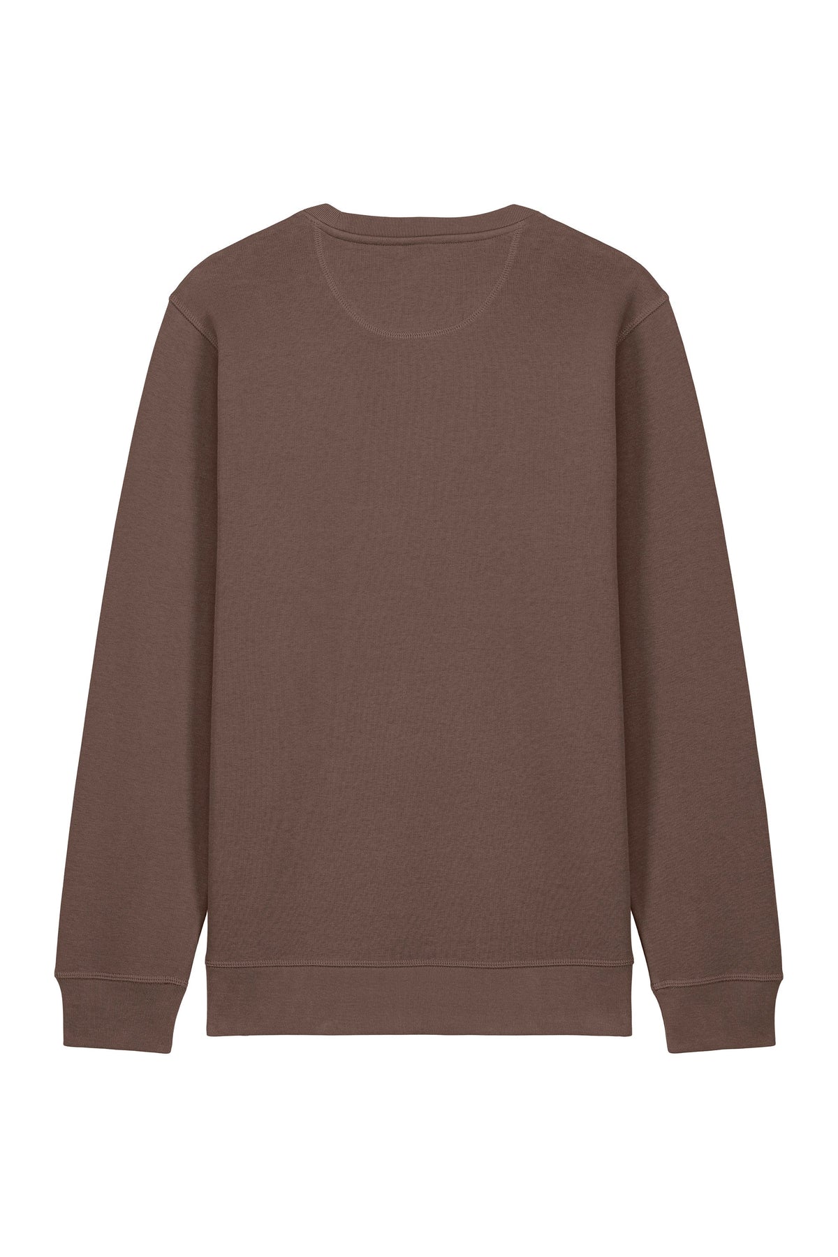Bluza unisex Rolan, print Moon phases, Mocha - spate