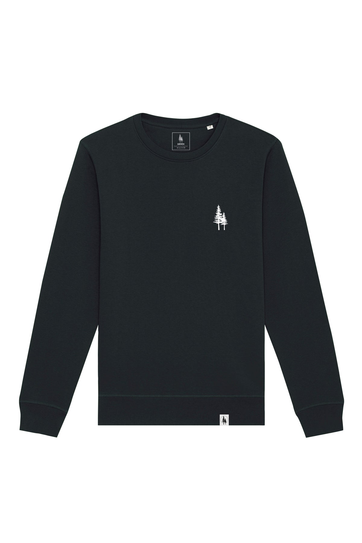 Bluza unisex Rolan, print Logo Empath – Negru – față
