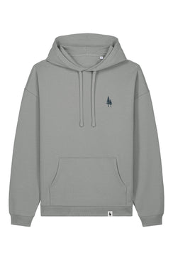 Hanorac oversized unisex Slam, print Logo Empath – Misty Grey – față