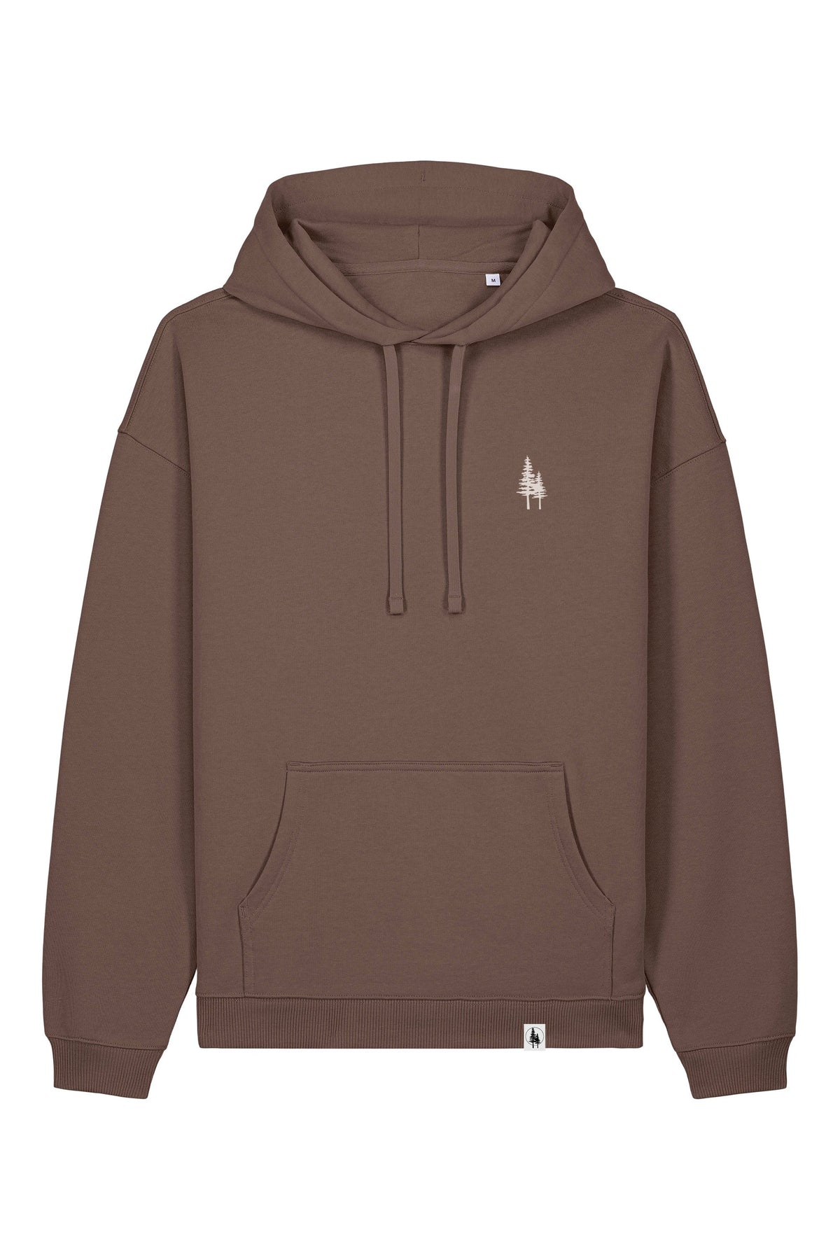 Hanorac oversized unisex Slam, print Logo Empath – Mocha – față