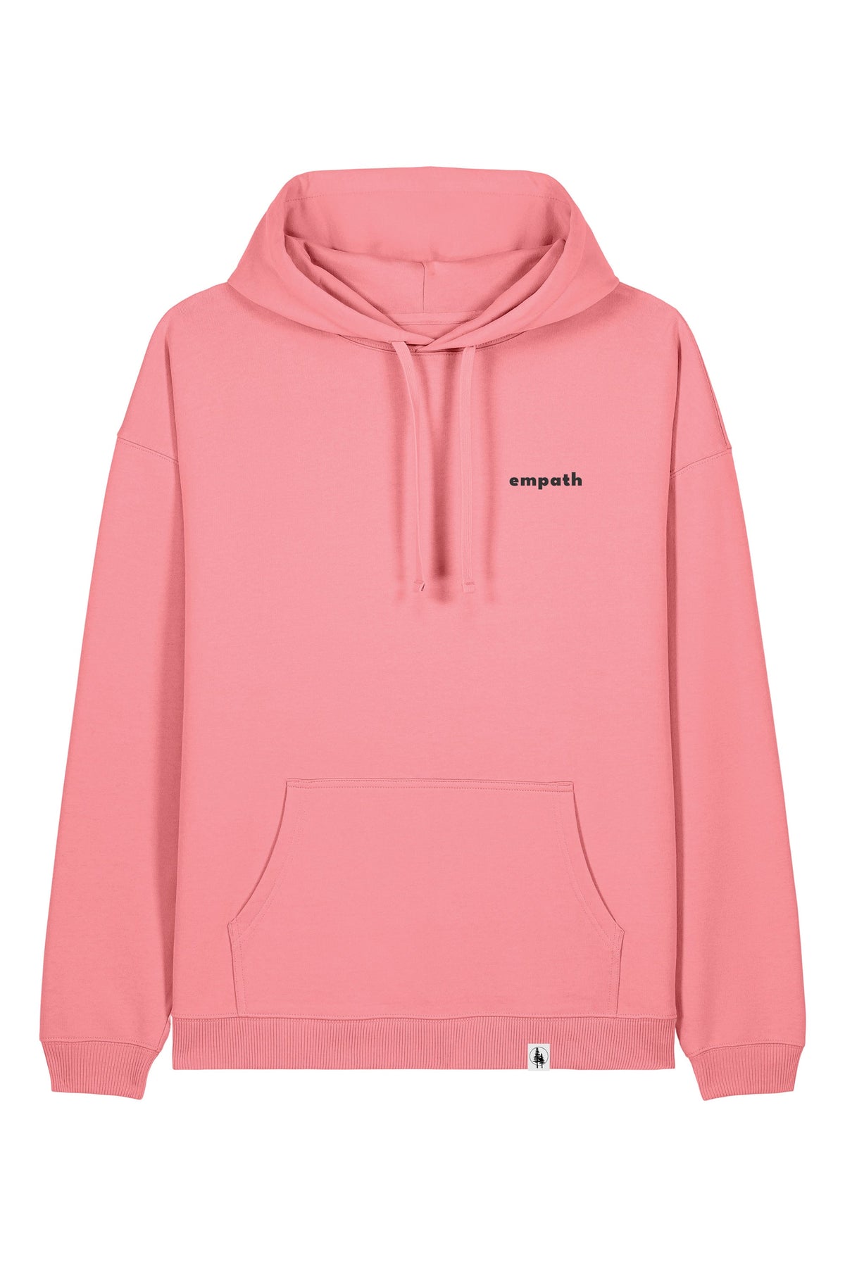 Hanorac oversized unisex Slam, print Not all those who wander are lost, Pink Joy - față