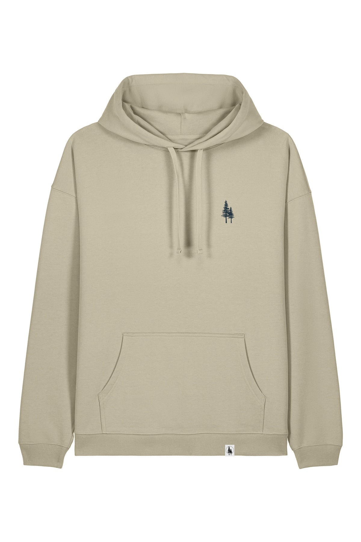 Hanorac oversized unisex Slam, print Logo Empath – Stone – față