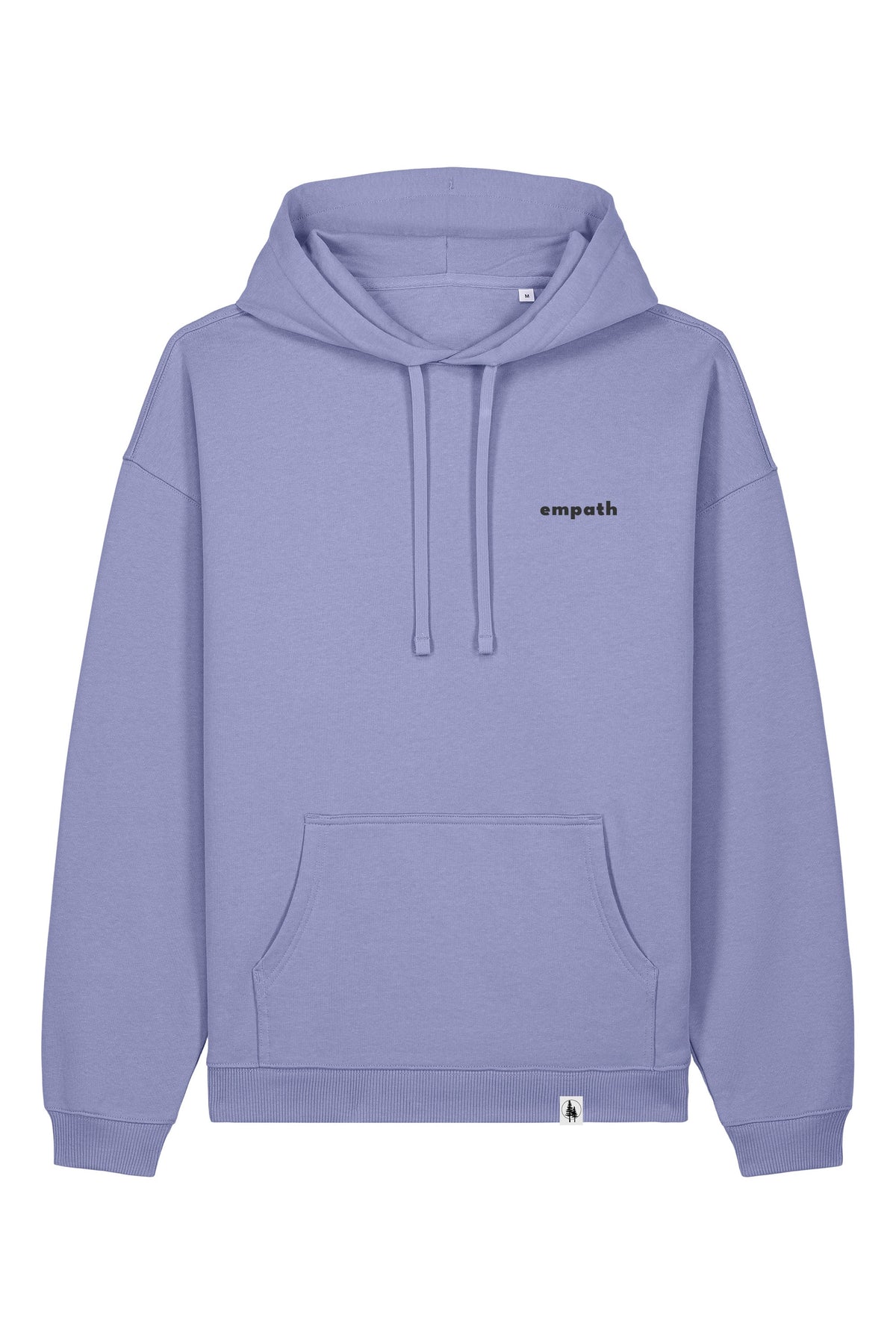 Hanorac oversized unisex Slam, print Not all those who wander are lost, Violet - față
