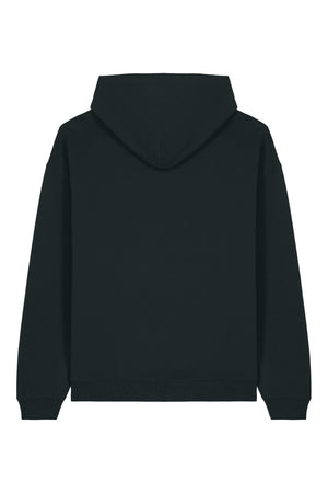 Hanorac oversized unisex Slam, print Logo Empath – Negru – spate