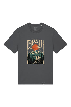 Tricou unisex Sting, print Explorer, Anthracite - față