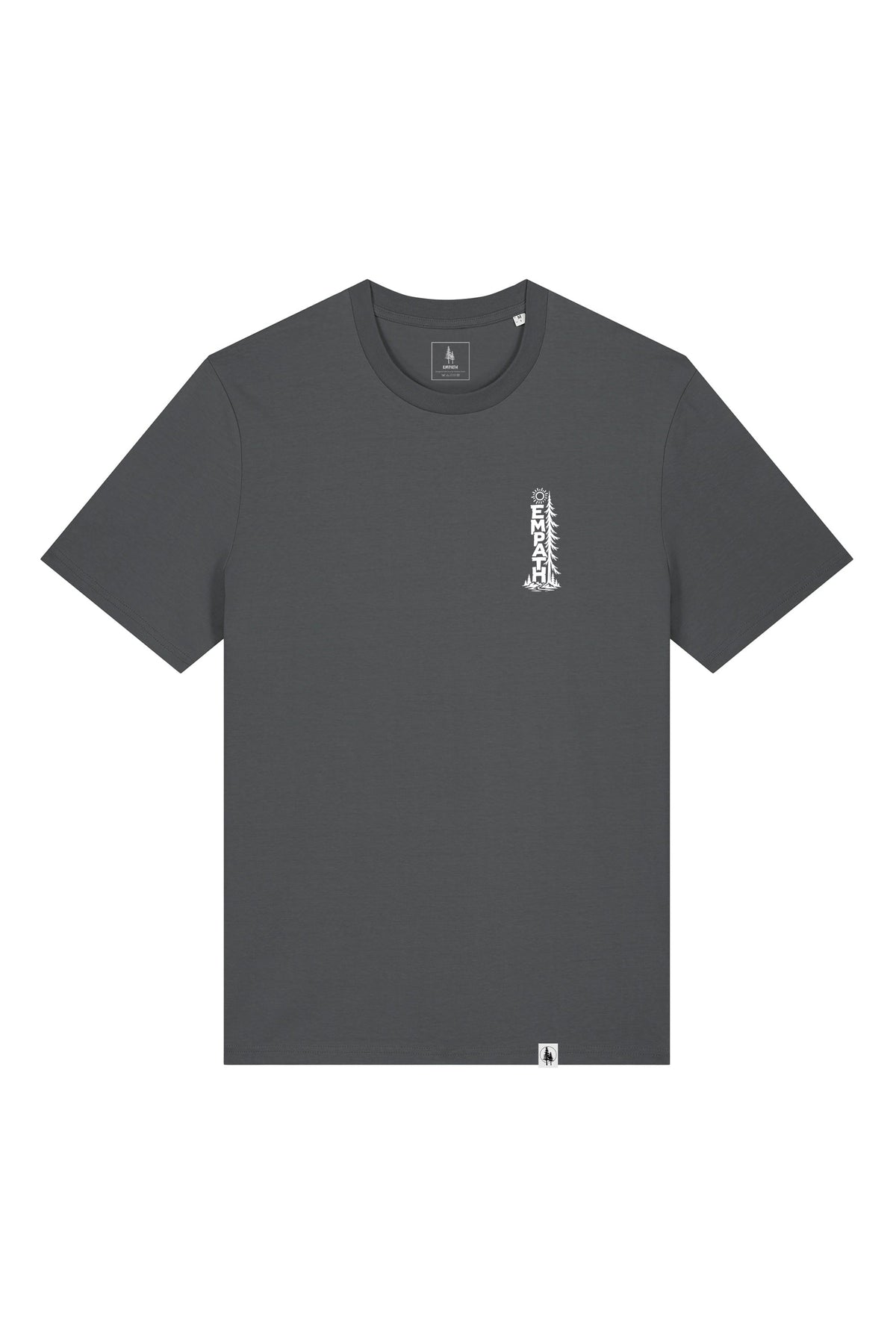Tricou unisex Sting, print Pine, Anthracite - față