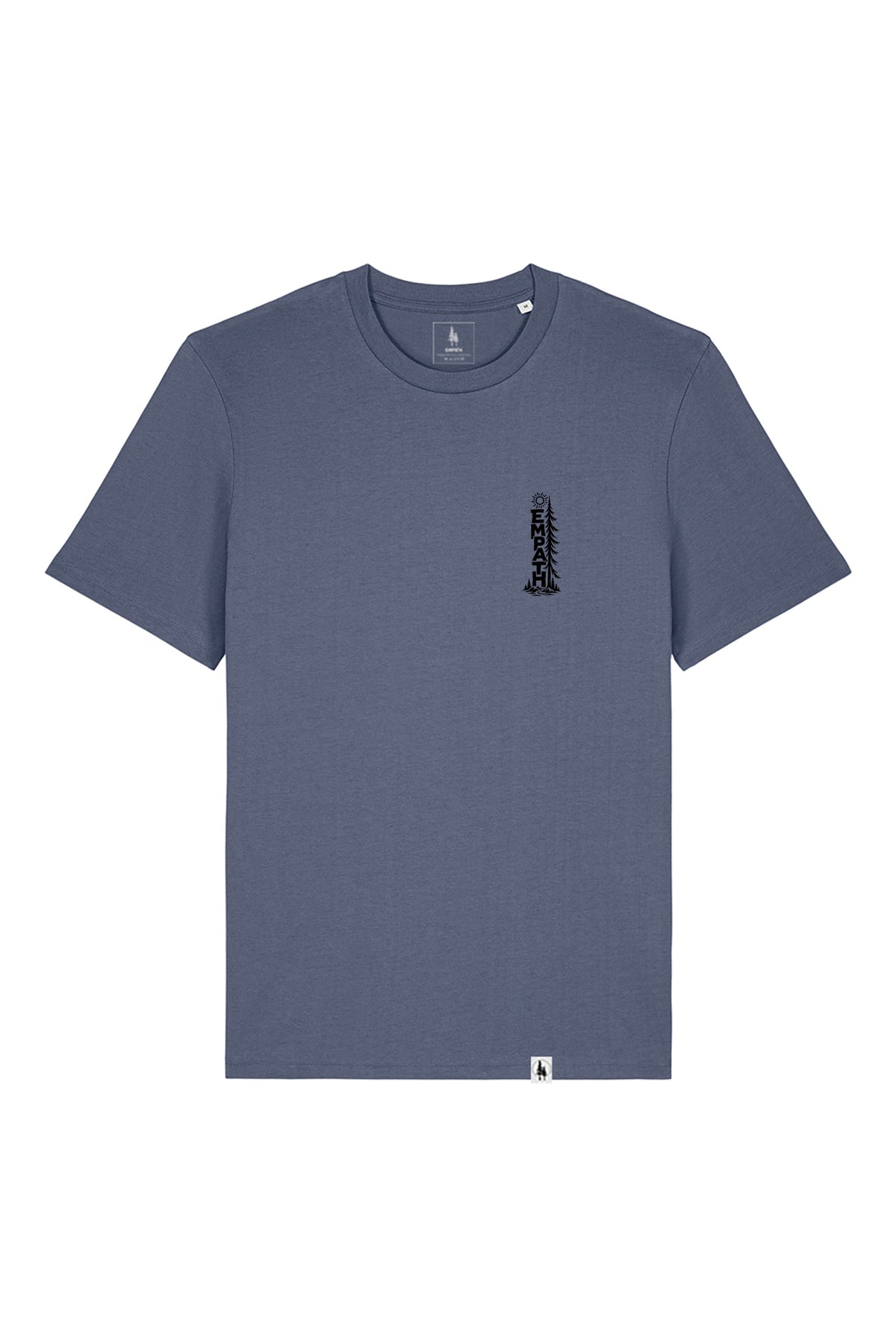 Tricou unisex Sting, print Pine, Blue Grey - față