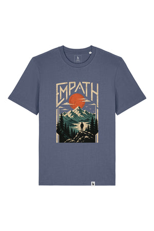 Tricou unisex Sting, print Explorer, Blue Grey - față
