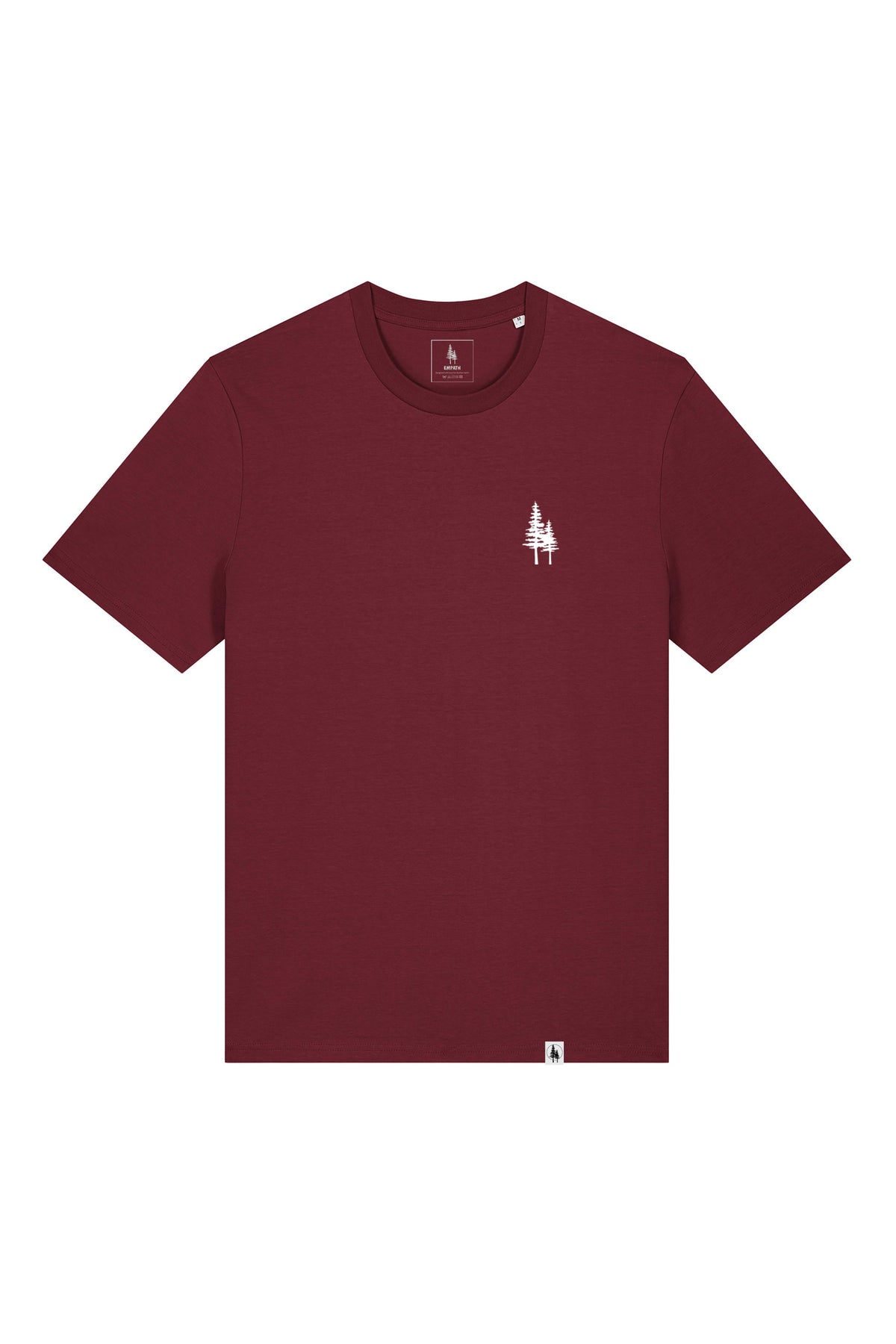 Tricou unisex Sting, print logo Empath – Burgundy – față