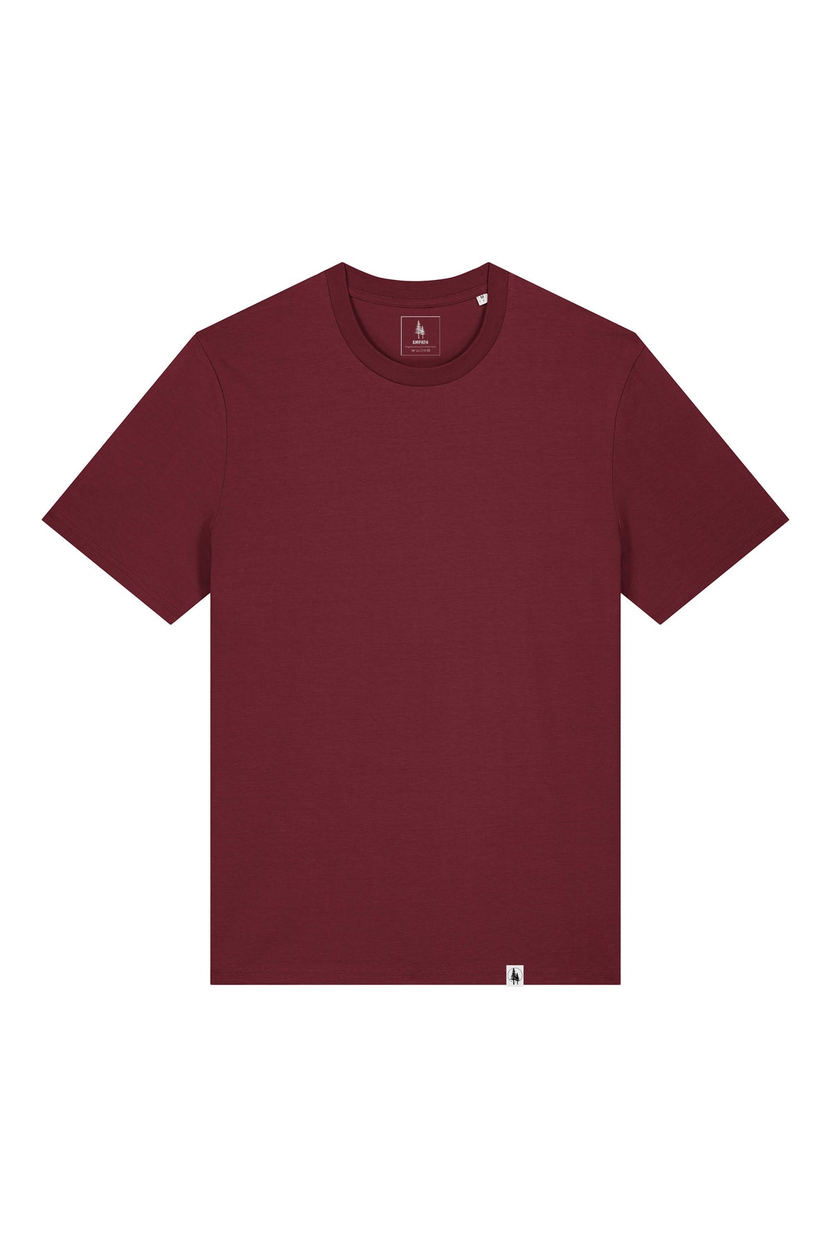 Tricou unisex Sting, model simplu – Burgundy – față