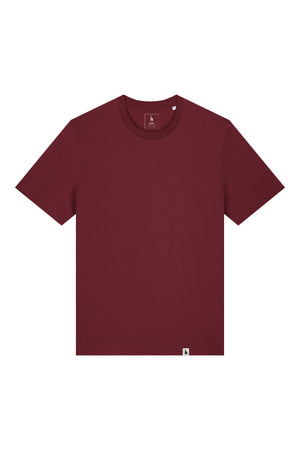 Tricou unisex Sting, model simplu – Burgundy – față