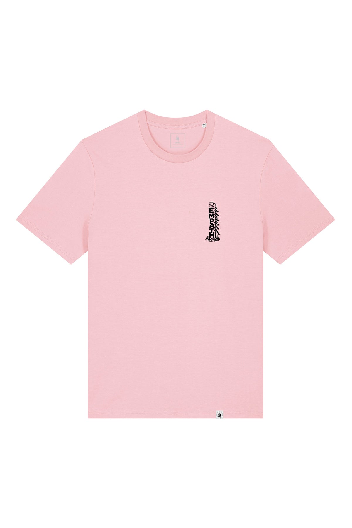 Tricou unisex Sting, print Pine, Cotton Pink - față