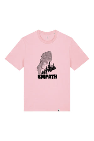Tricou unisex Sting, print Wood, Cotton Pink - față