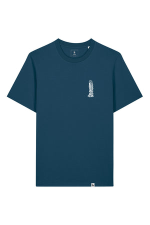 Tricou unisex Sting, print Pine, Deep Teal - față