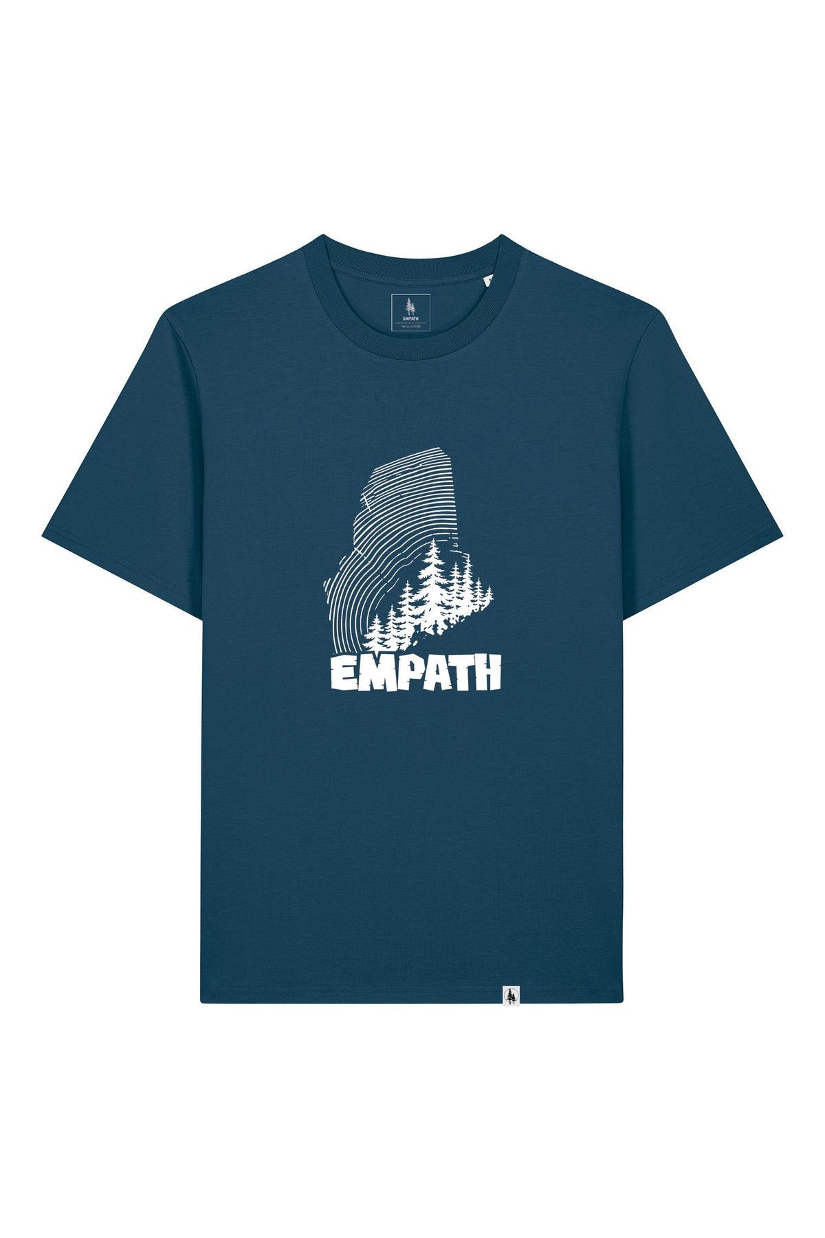 Tricou unisex Sting, print Wood, Deep Teal - față