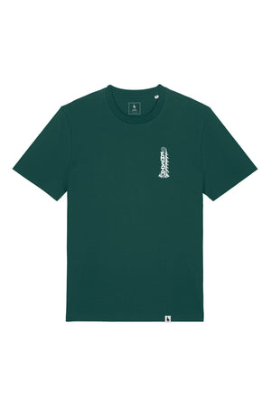 Tricou unisex Sting, print Pine, Glazed Green - față