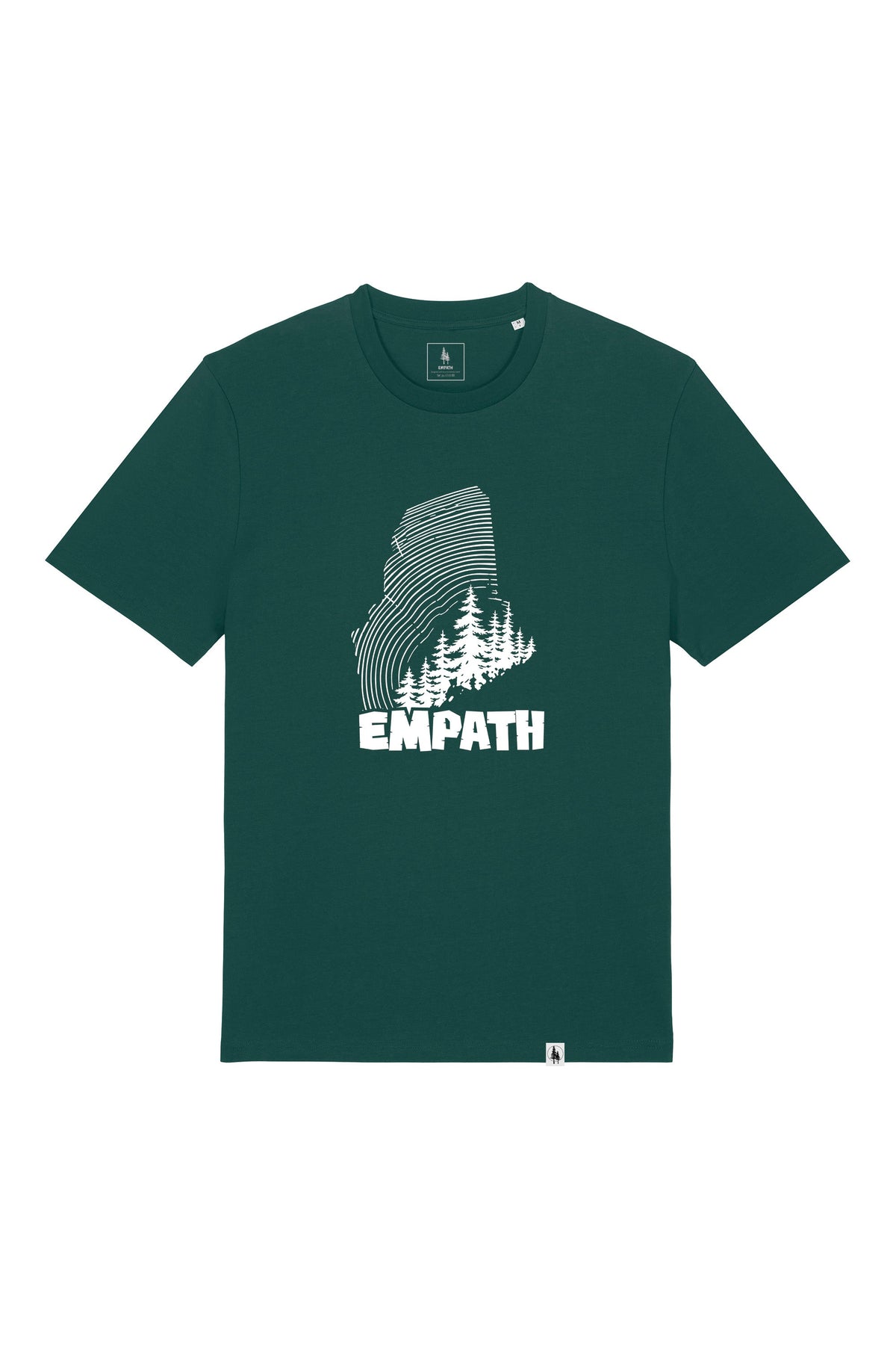 Tricou unisex Sting, print Wood, Glazed Green - față