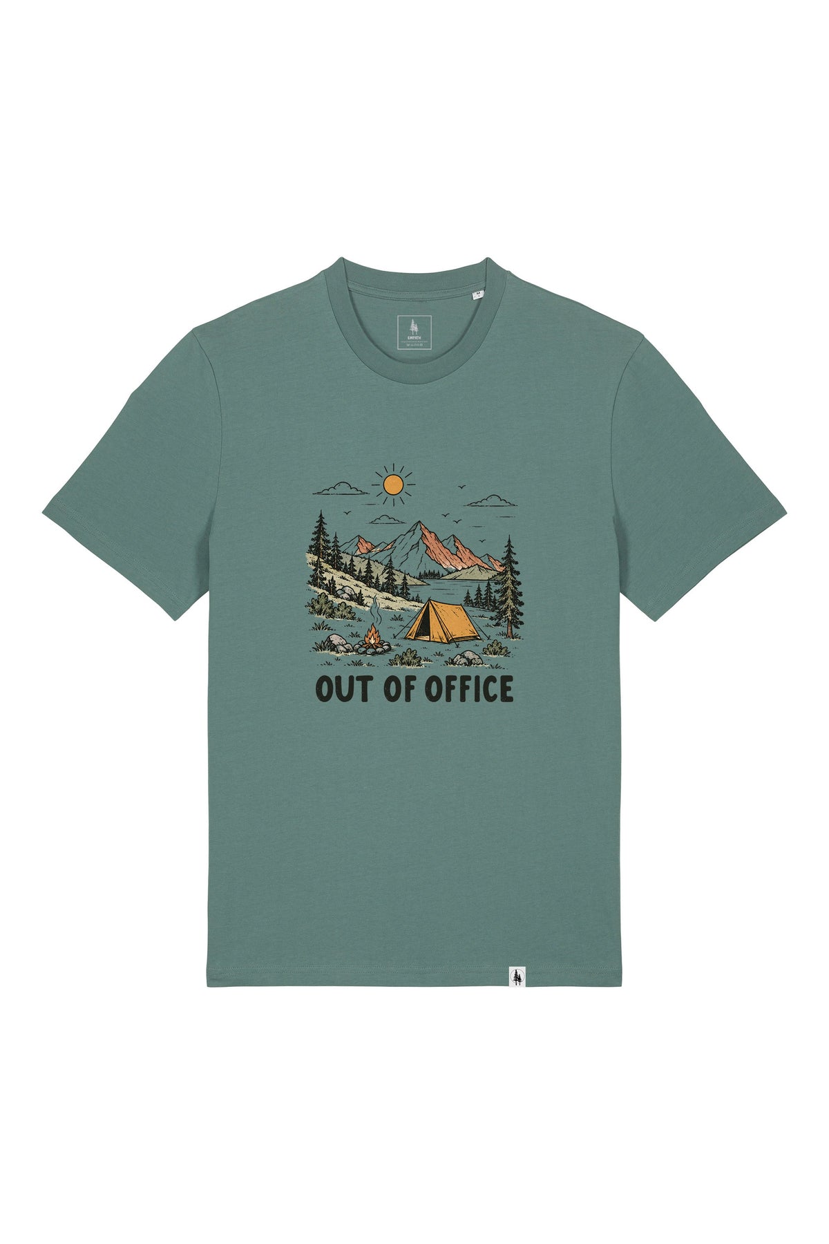 Tricou unisex Sting, print Out of Office, Green Bay - față