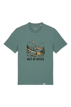 Tricou unisex Sting, print Out of Office, Green Bay - față