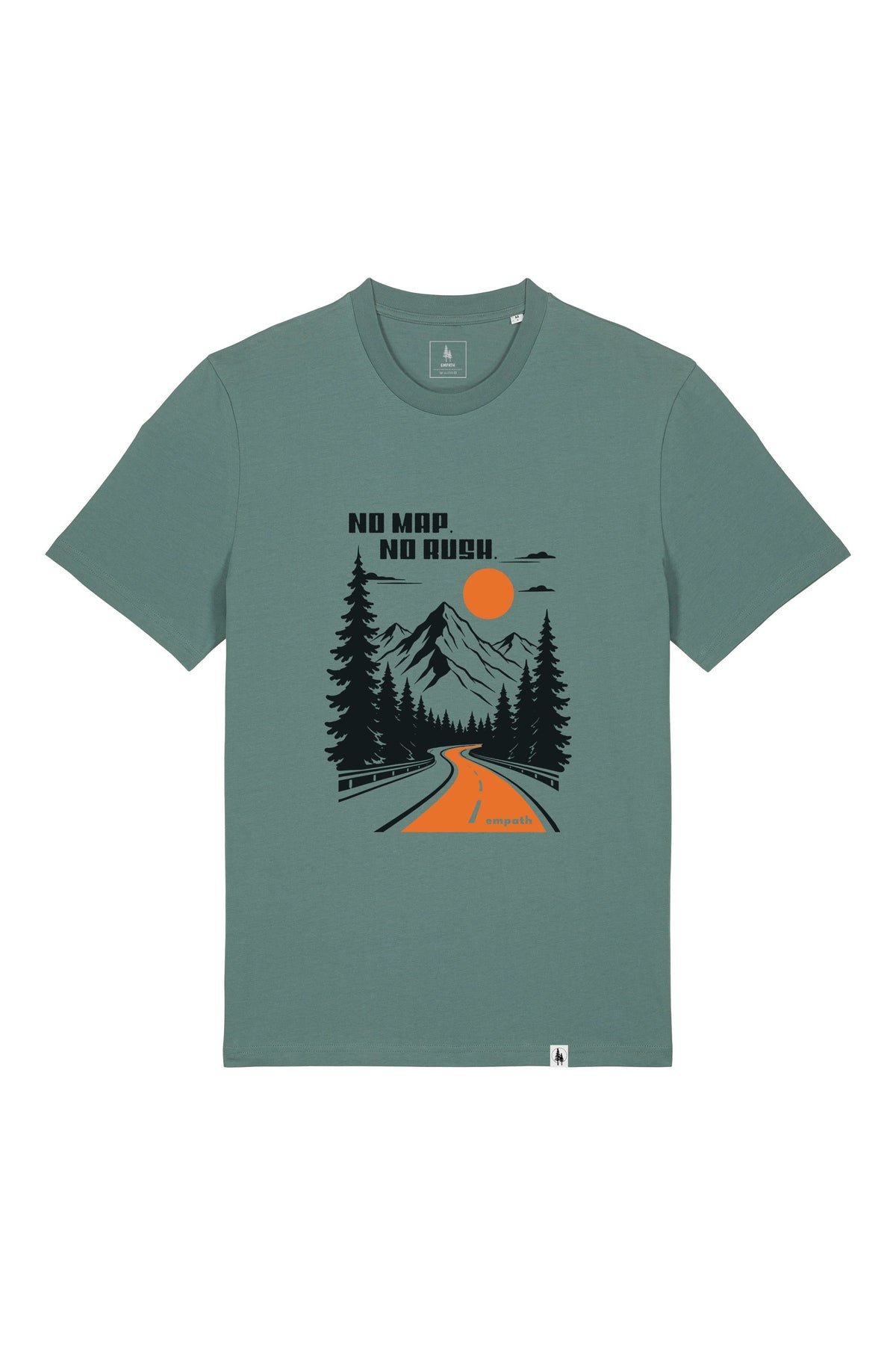 Tricou unisex Sting, print No map, Green Bay - față