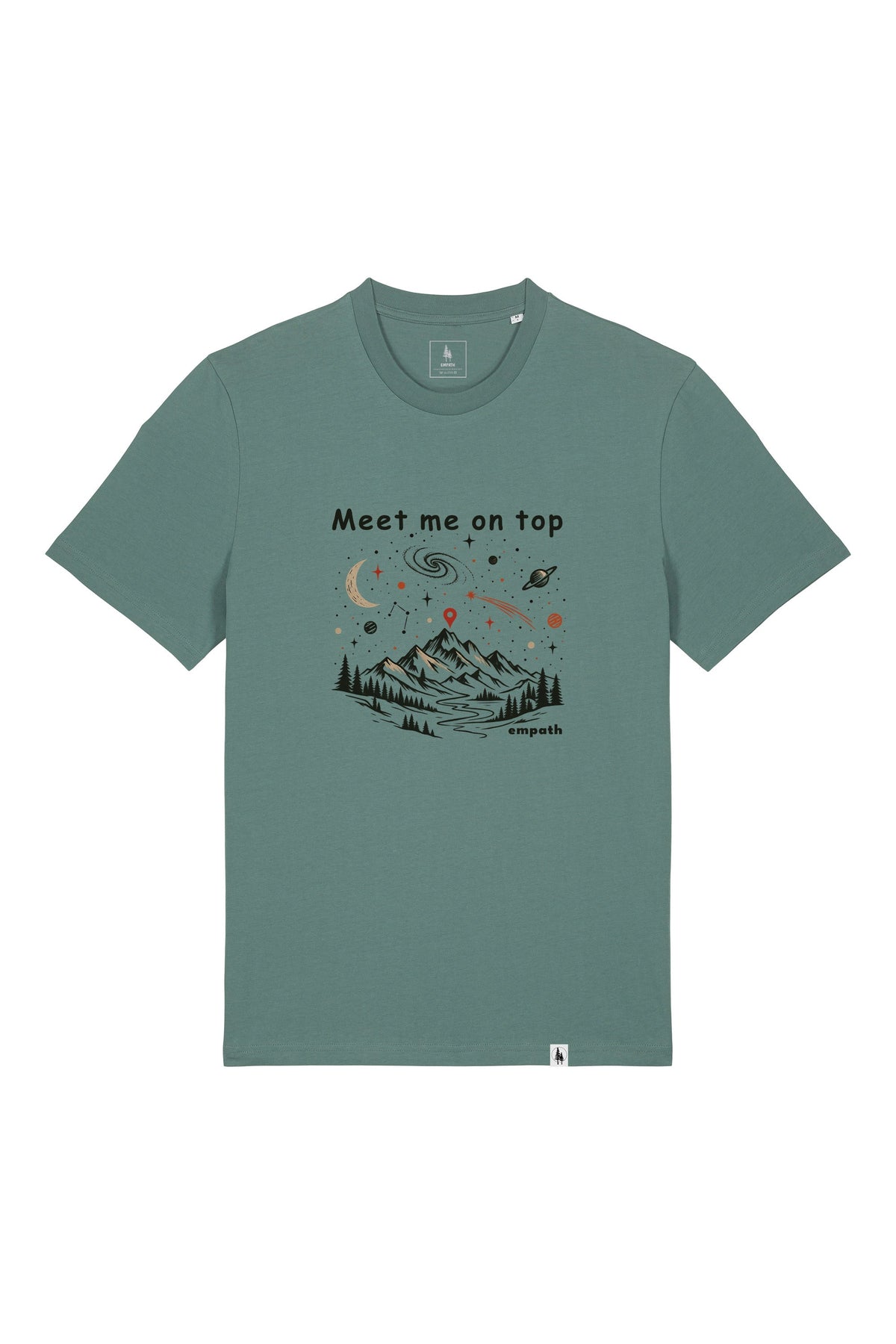 Tricou unisex Sting, print Meet me on top, Green Bay - față
