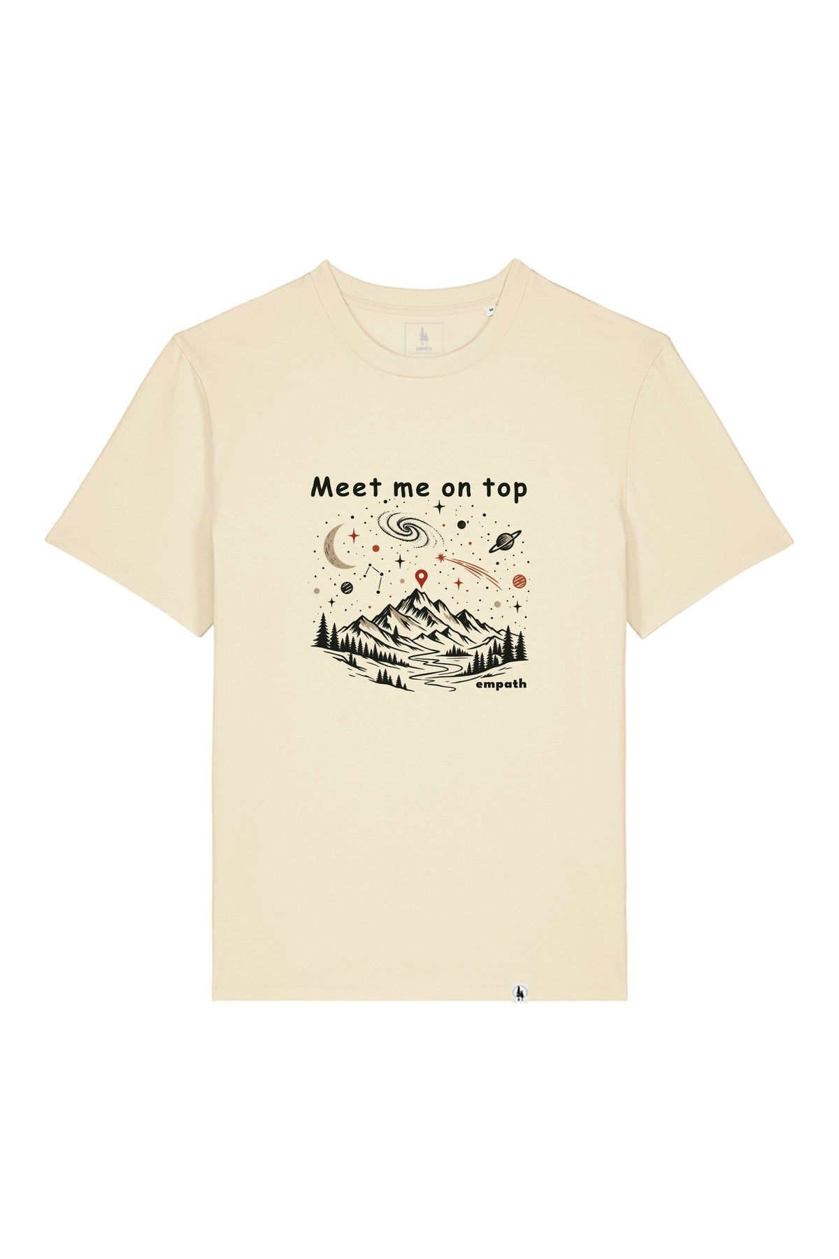 Tricou unisex Sting, print Meet me on top, Honey Paper - față