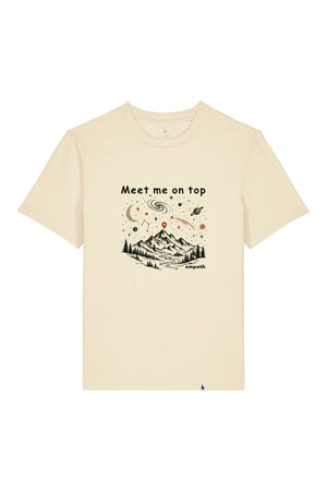 Tricou unisex Sting, print Meet me on top, Honey Paper - față