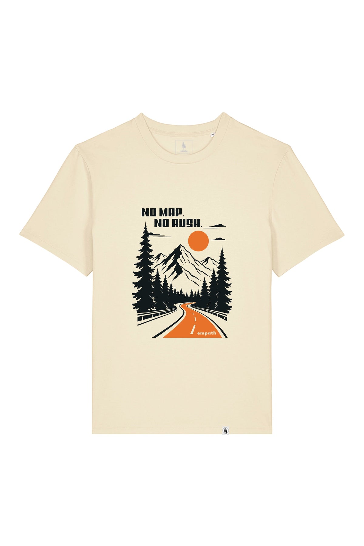 Tricou unisex Sting, print No map, Honey Paper - față