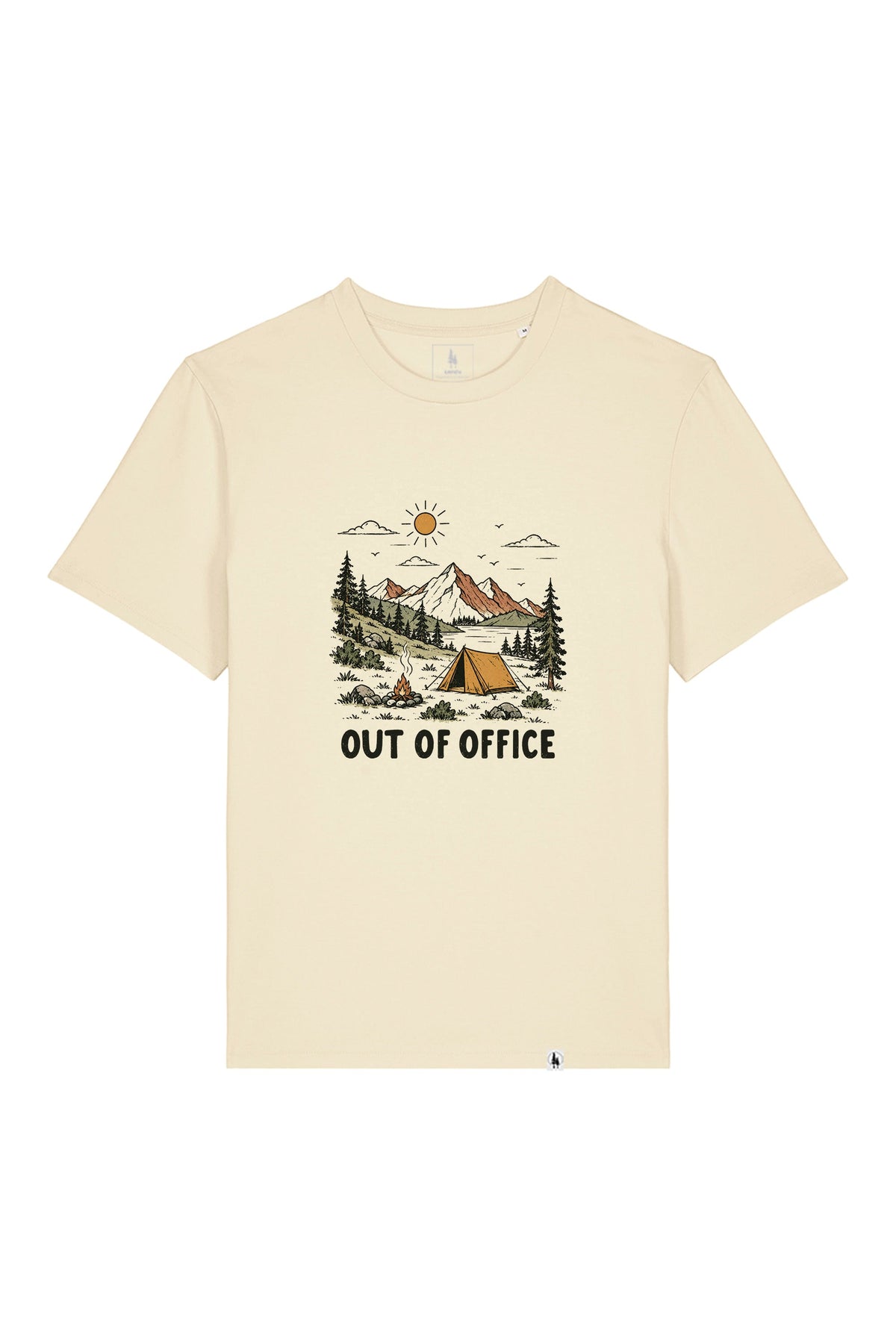 Tricou unisex Sting, print Out of Office, Honey Paper - față