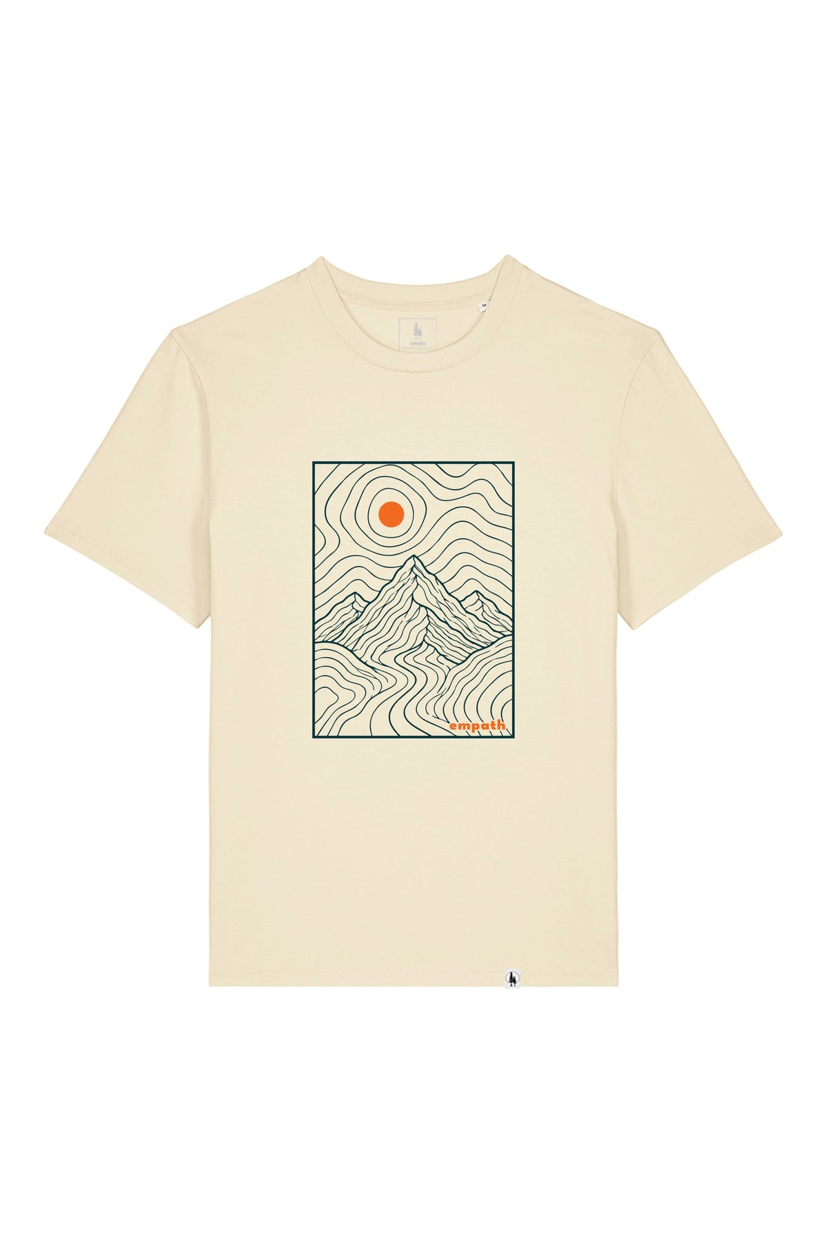 Tricou unisex Sting, print Horizons line art, Honey Paper - față