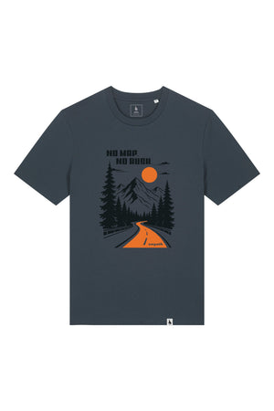 Tricou unisex Sting, print No map, India Ink Grey - față