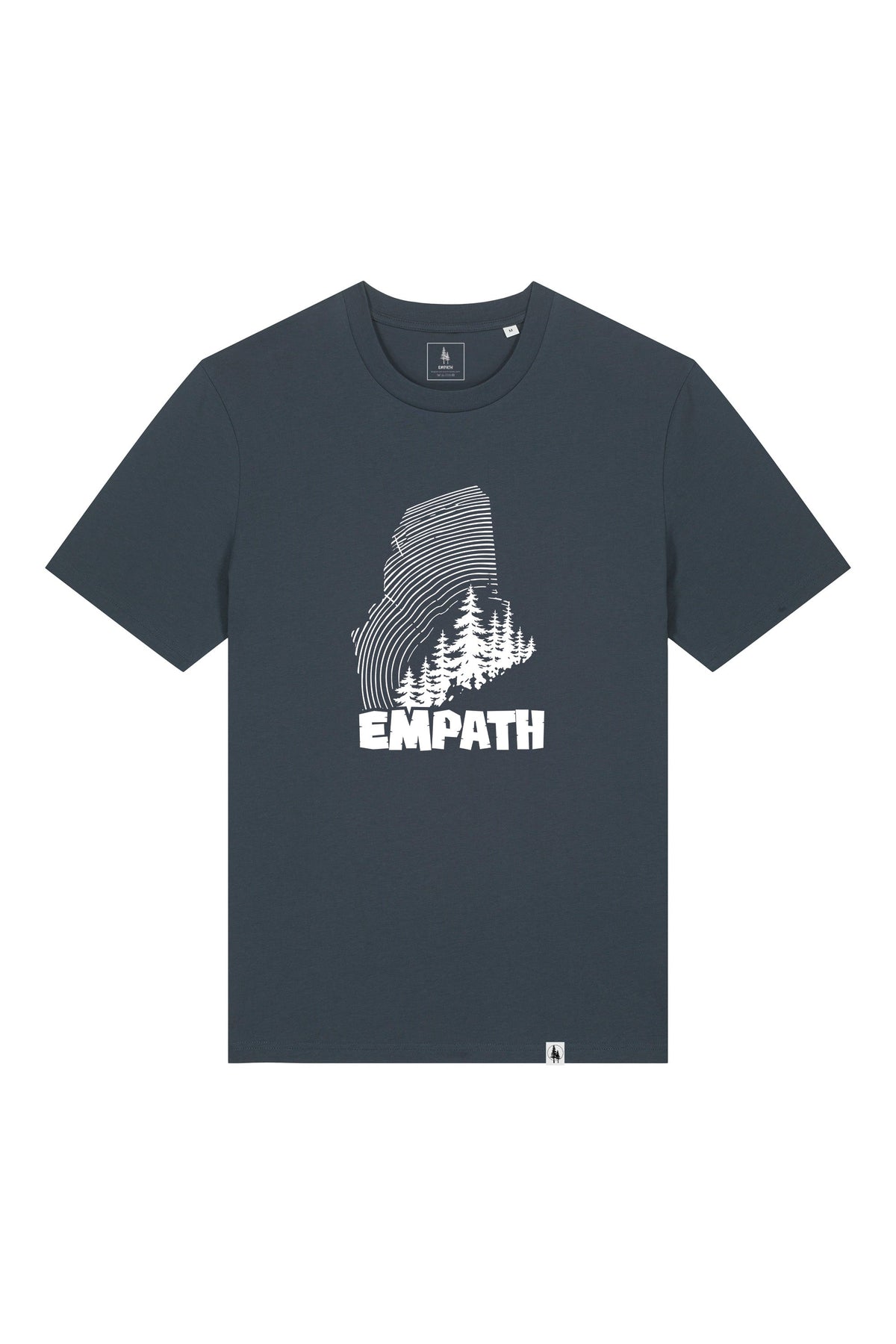 Tricou unisex Sting, print Wood, India Ink Grey - față