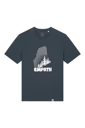Tricou unisex Sting, print Wood, India Ink Grey - față
