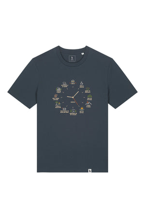 Tricou unisex Sting, print Time to, India Ink Grey - față