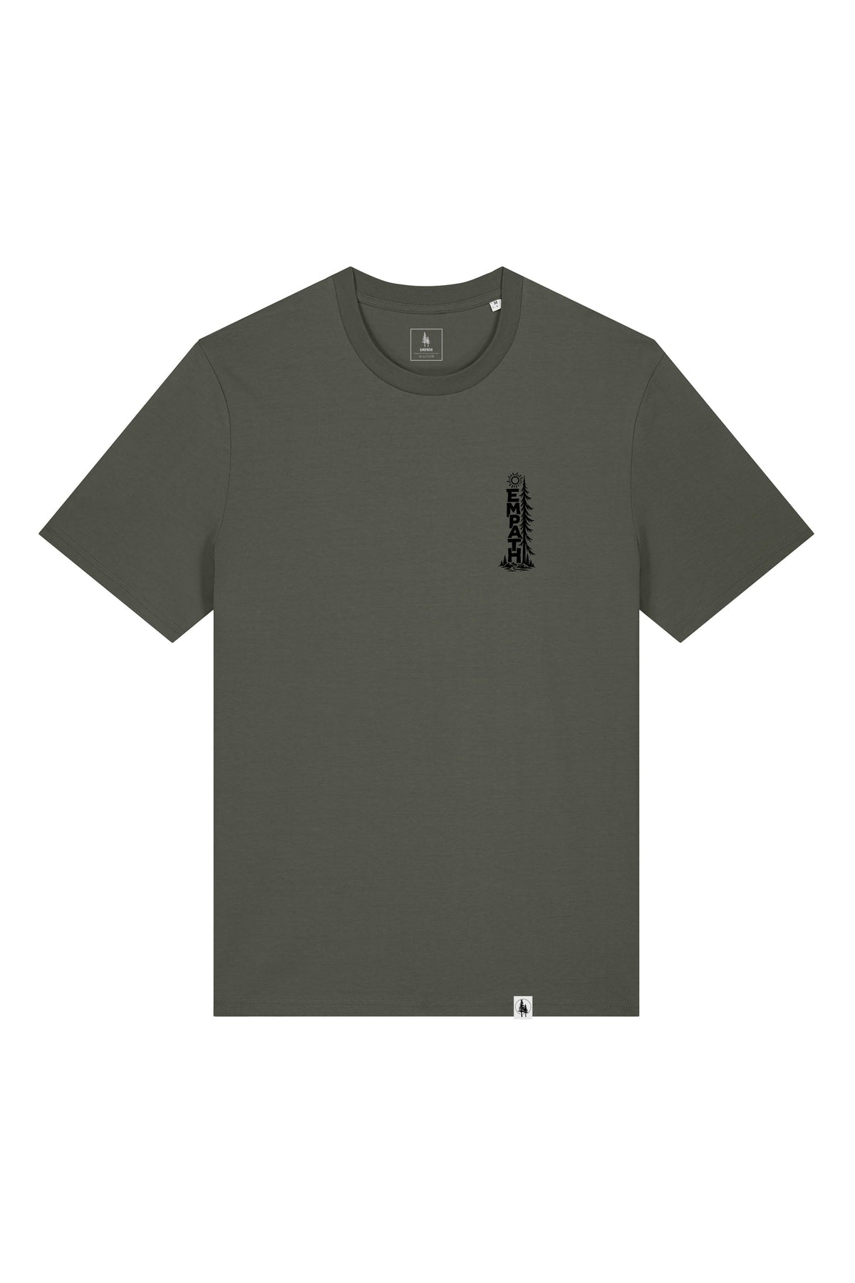 Tricou unisex Sting, print Pine, Khaki - față