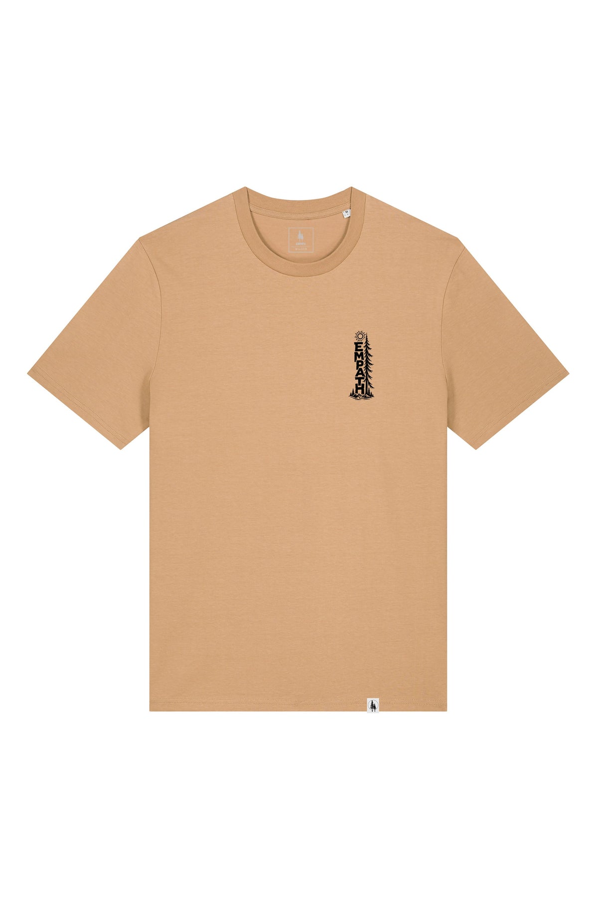 Tricou unisex Sting, print Pine, Latte - față